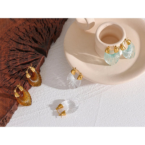 Cast Statement Chunky Earrings